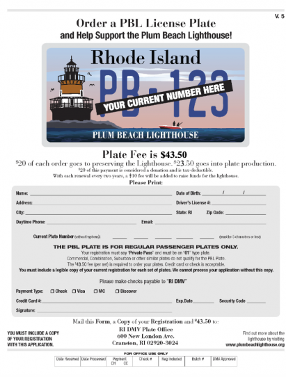 PBL Plate Form